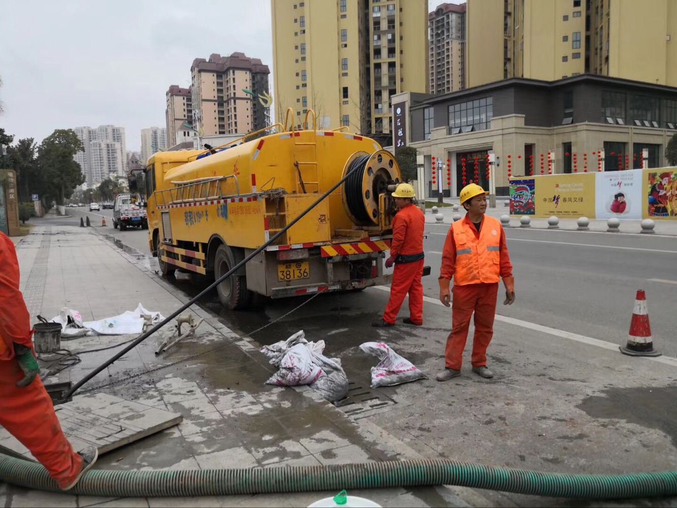 灵寿排污管道清淤-管道清洗